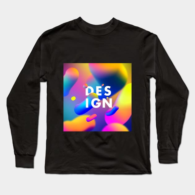 Fluid Designer Long Sleeve T-Shirt by theartistmusician